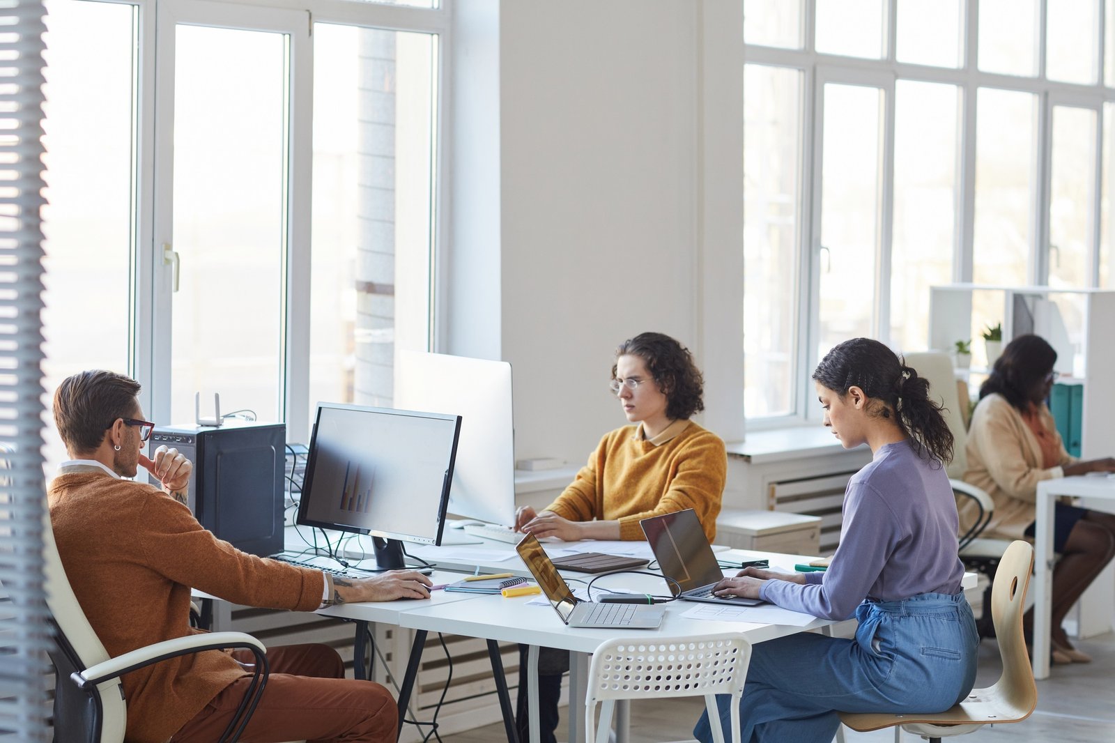 IT Development Team in Office